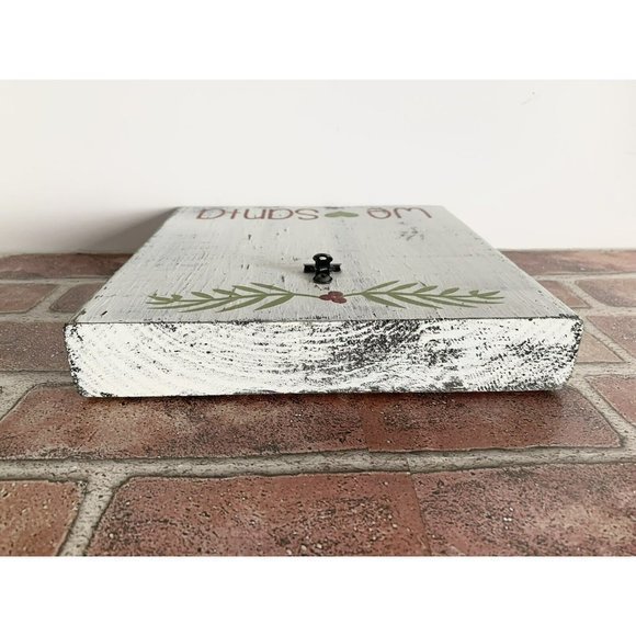 CHRISTMAS Photo frame We (heart) SANTA memories holiday‎ picture Handmade Wood - Picture 3 of 4